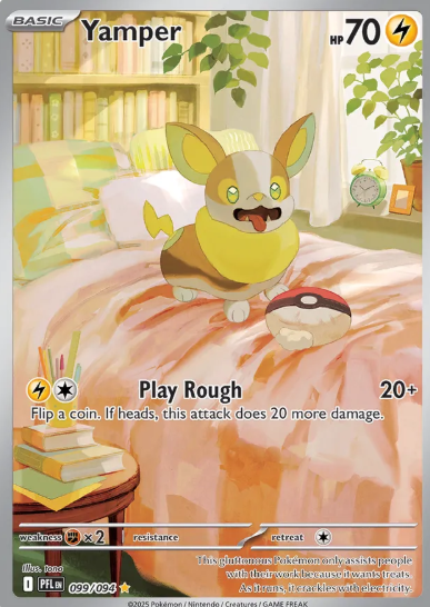 #099 Yamper Mega Evolutions Phantasmal Flames