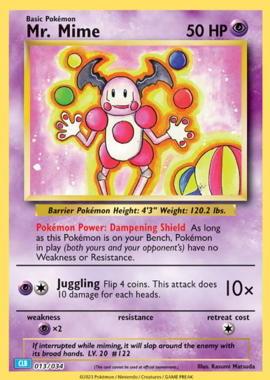 #013 Mr Mime TCG Classics Blastoise Deck
