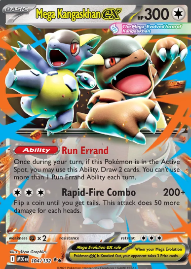 #104 Mega Kangaskhan EX  Mega Evolutions