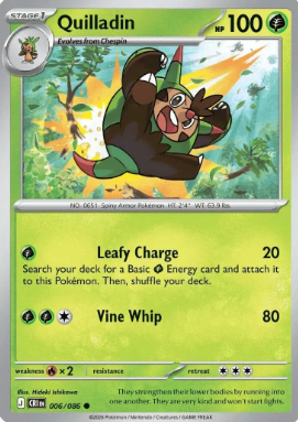 #006 Quilladin Mega Evolution Chaos Rising