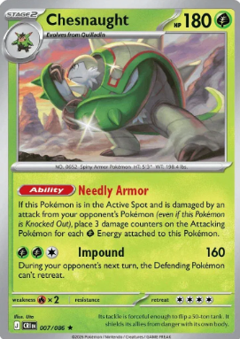 #007 Chesnaught Mega Evolution Chaos Rising