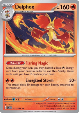 #013 Delphox Mega Evolution Chaos Rising