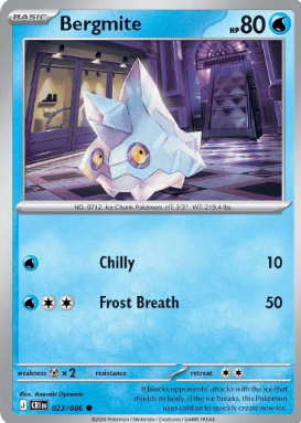 #023 Bergmite Mega Evolution Chaos Rising