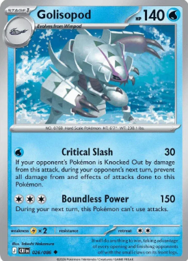 #026 Golisopod Mega Evolution Chaos Rising