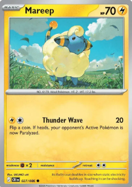 #027 Mareep Mega Evolution Chaos Rising