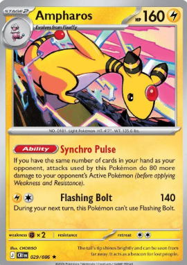 #029 Ampharos Mega Evolution Chaos Rising