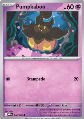 #040 Pumpkaboo Mega Evolution Chaos Rising