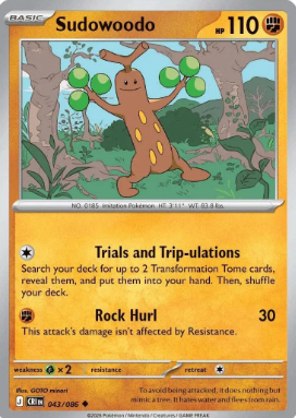#043 Sudowoodo Mega Evolution Chaos Rising