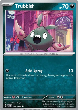 #056 Trubbish Mega Evolution Chaos Rising