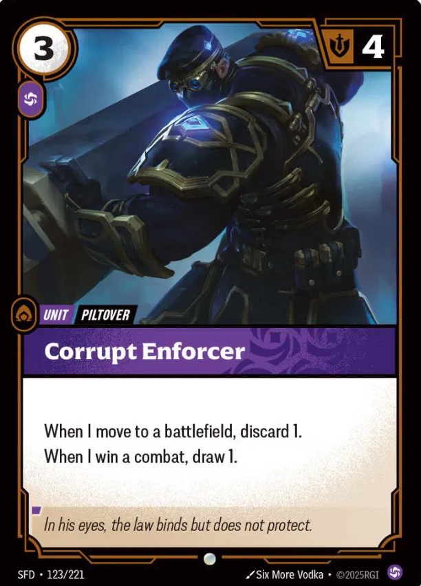 #123 Corrupt Enforcer - Riftbound Spiritforged