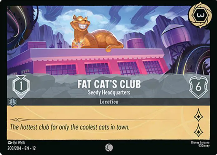 #203 Fat Cat's Club - Disney Lorcana Wilds Unknown