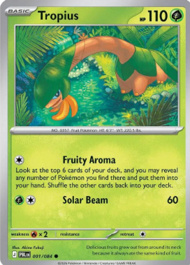 #001 Tropius Mega Evolution Pitch Black