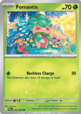 #003 Fomantis Mega Evolution Pitch Black