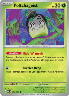 #005 Poltchageist Mega Evolution Pitch Black