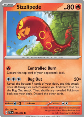 #009 Sizzlipede Mega Evolution Pitch Black