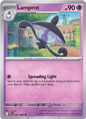 #037 Lampent Mega Evolution Pitch Black