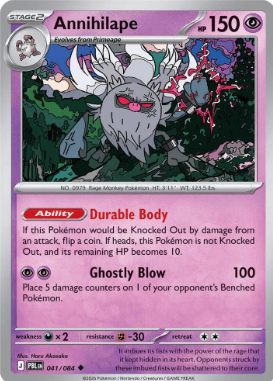 #041 Annihilape Mega Evolution Pitch Black