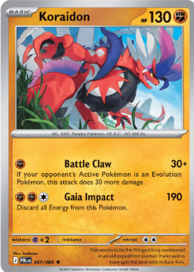 #047 Koraidon Mega Evolution Pitch Black