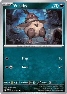 #049 Vullaby Mega Evolution Pitch Black