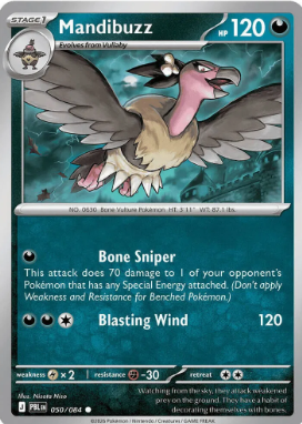 #050 Mandibuzz Mega Evolution Pitch Black