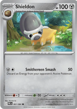 #061 Shieldon Mega Evolution Pitch Black