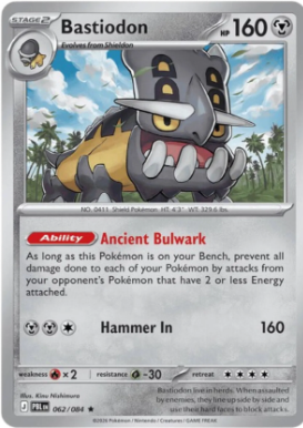 #062 Bastiodon Mega Evolution Pitch Black