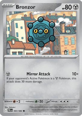 #063 Bronzor Mega Evolution Pitch Black