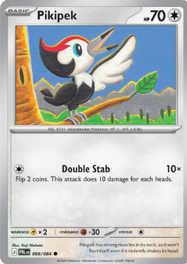 #066 Pikipek Mega Evolution Pitch Black