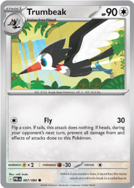 #067 Trumbeak Mega Evolution Pitch Black