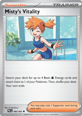 #080 Misty's Vitality Mega Evolution Pitch Black