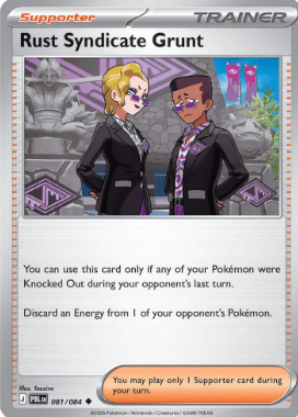#081 Rust Syndicate Grunt Mega Evolution Pitch Black