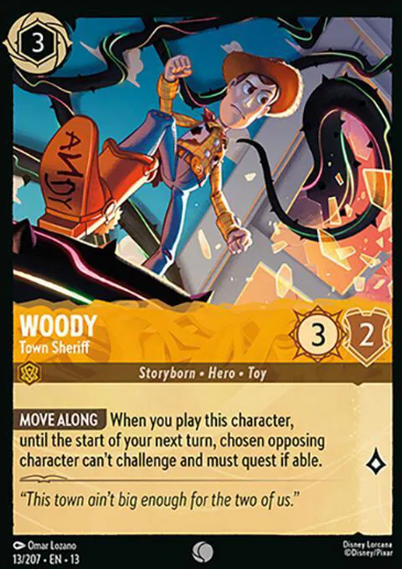 #013 Woody - Common - Disney Lorcana Attack of the Vine