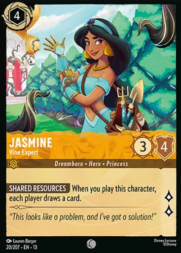 #020 Jasmine - Common - Disney Lorcana Attack of the Vine