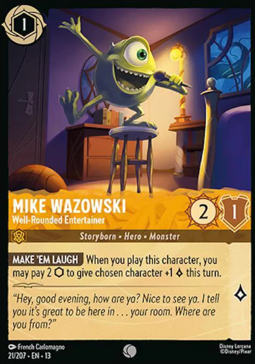 #021 Mike Wazowski - Common - Disney Lorcana Attack of the Vine