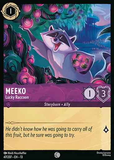 #047 Meeko - Common - Disney Lorcana Attack of the Vine