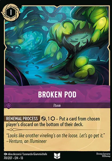 #070 Broken Pod FOIL  - Uncommon - Disney Lorcana Attack of the Vine