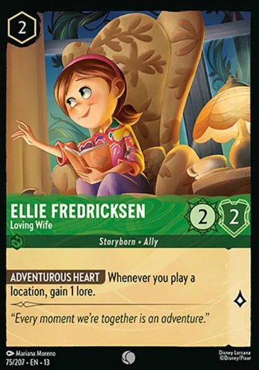 #075 Ellie Fredricksen - Common - Disney Lorcana Attack of the Vine