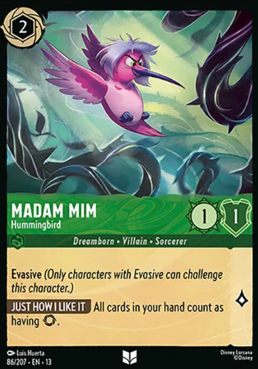 #086 Madam Mim - Uncommon - Disney Lorcana Attack of the Vine