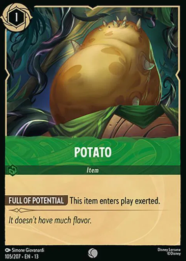 #105 Potato - Common - Disney Lorcana Attack of the Vine