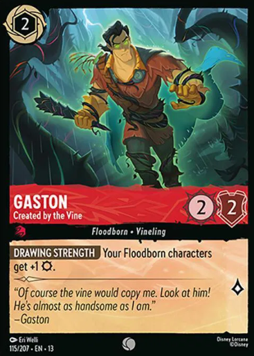 #115 Gaston - Common - Disney Lorcana Attack of the Vine
