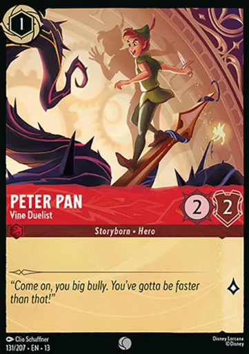 #131 Peter Pan - Common - Disney Lorcana Attack of the Vine