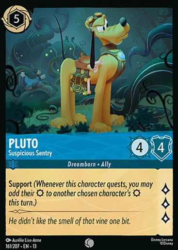 #161 Pluto - Common - Disney Lorcana Attack of the Vine