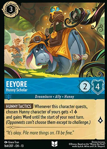 #164 Eeyore - Uncommon - Disney Lorcana Attack of the Vine