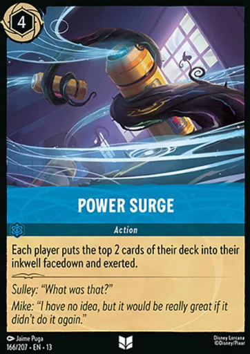 #166 Power Surge - Uncommon - Disney Lorcana Attack of the Vine