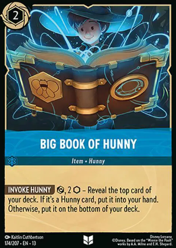 #174 Big Book Of Hunny FOIL - Common - Disney Lorcana Attack of the Vine