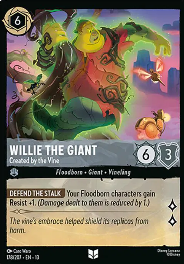 #178 Willie The Giant - Uncommon - Disney Lorcana Attack of the Vine