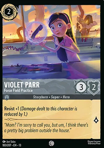 #183 Violet Parr - Common - Disney Lorcana Attack of the Vine