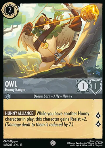 #185 Owl - Common - Disney Lorcana Attack of the Vine