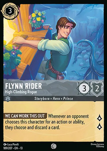 #189 Flynn Rider - Common - Disney Lorcana Attack of the Vine