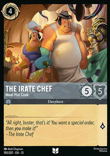 #190 The Irate Chef - Uncommon - Disney Lorcana Attack of the Vine
